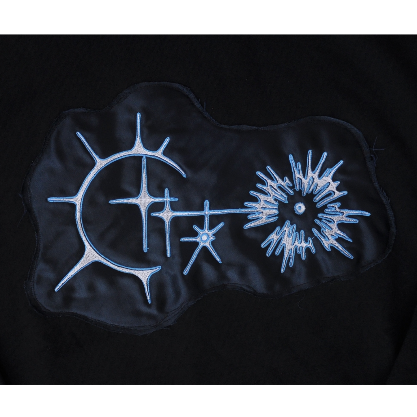 Blue and White Cybersigil Hoodie