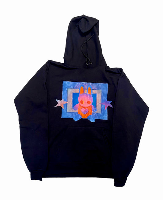 Aura Bunny Hoodie (Blue/Orange)