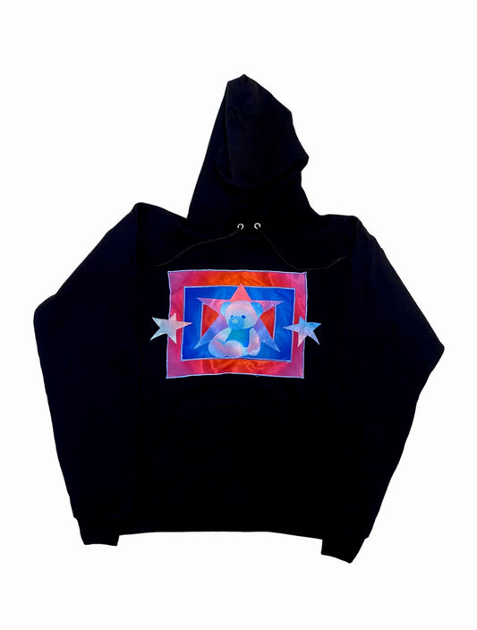 Aura Bear Hoodie (Blue/Red)